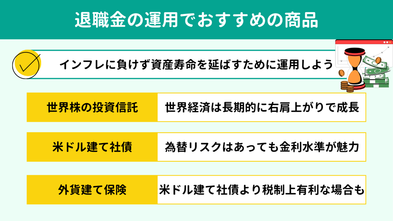 退職金の運用方法 退職金の運用方法